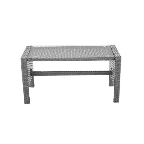 4 PCS Patio Furniture Set, Outdoor Rattan Wicker Conversation Set with Coffee Table, 2-Seater Sofa, 2 Arm Chairs for Home, Yard, Backyard 4 PCS Patio Furniture Set, Outdoor Rattan Wicker Conversation Set with Coffee Table, 2-Seater Sofa, 2 Arm Chairs for Home, Yard, Backyard